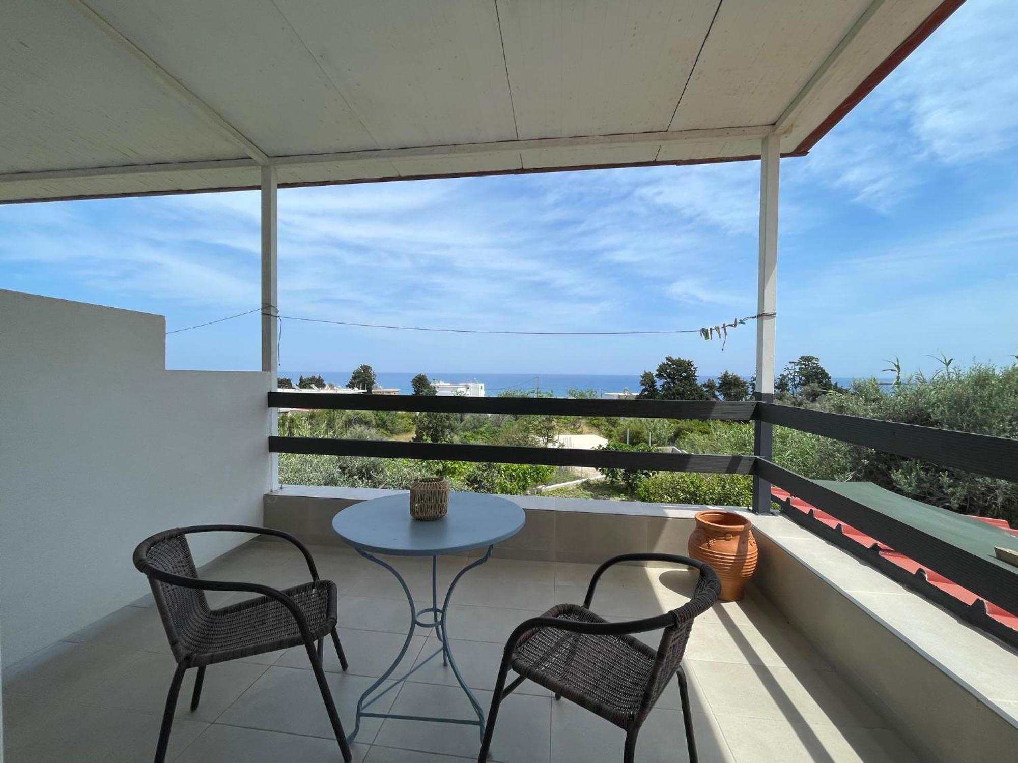 Plastiras Sea View Apartments Archangelos  Bagian luar foto